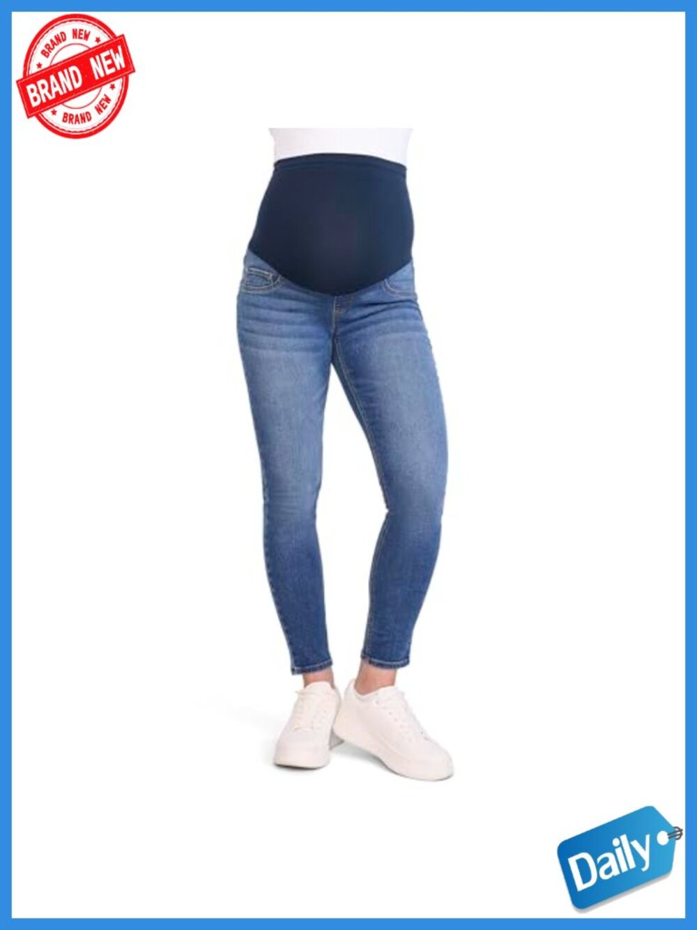 Maternity Skinny Jeans Over Belly Secret Fit Stretch 28 Inseam